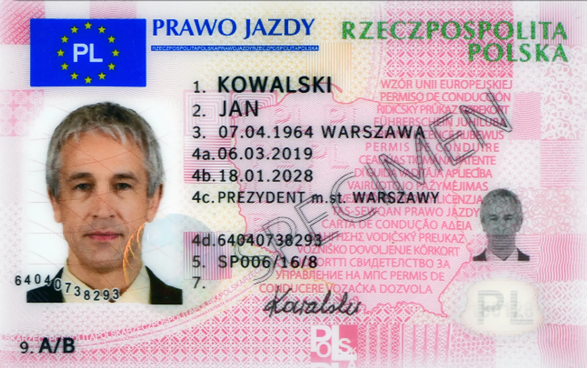 Zdjęcie do prawa jazdy