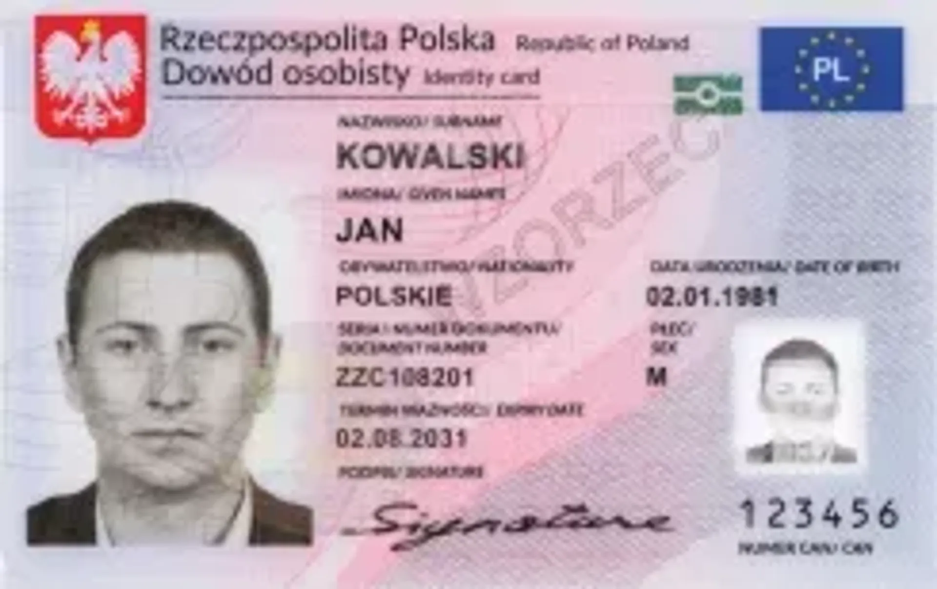 Zdjęcie do dowodu osobistego